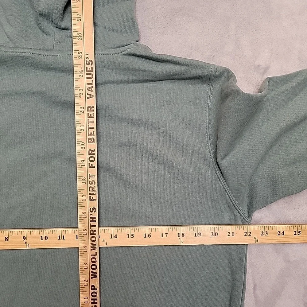 North Face Hoodie Mens Medium Green Camo Logo Front Hooded Pullover Sweatshirt